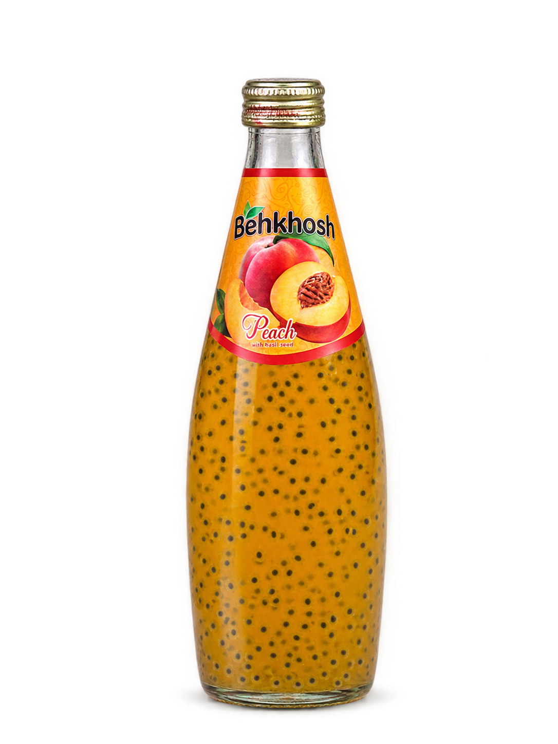 نوشیدنی حاوی بذر ریحان هلو